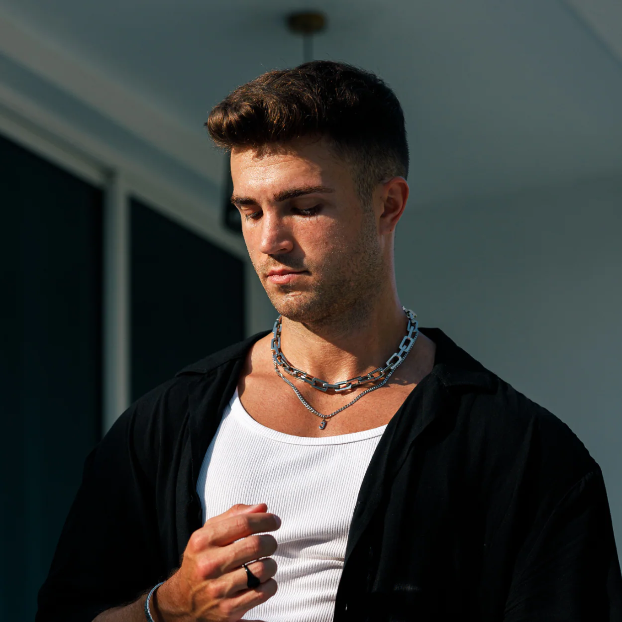 10MM Chunky Choker Chain - Silver - Image 4