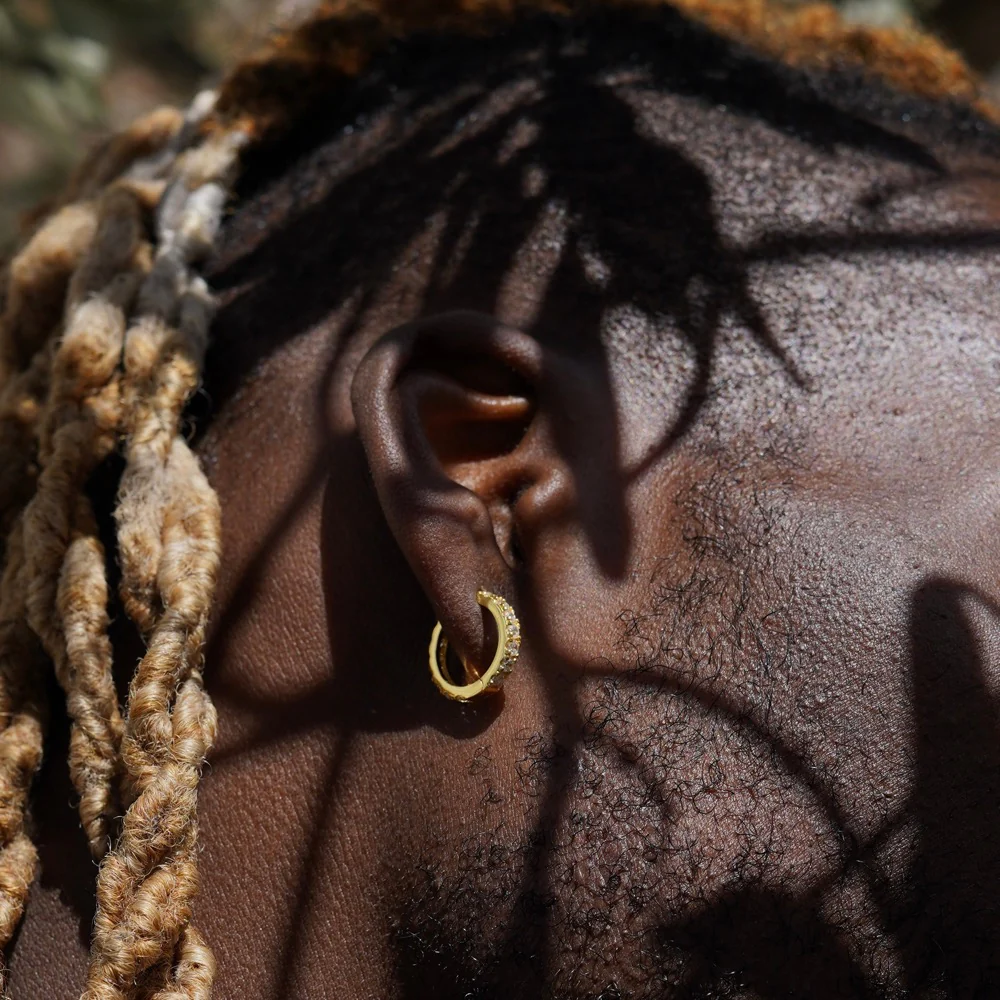 Diamond Hoop (Gold) - Image 3