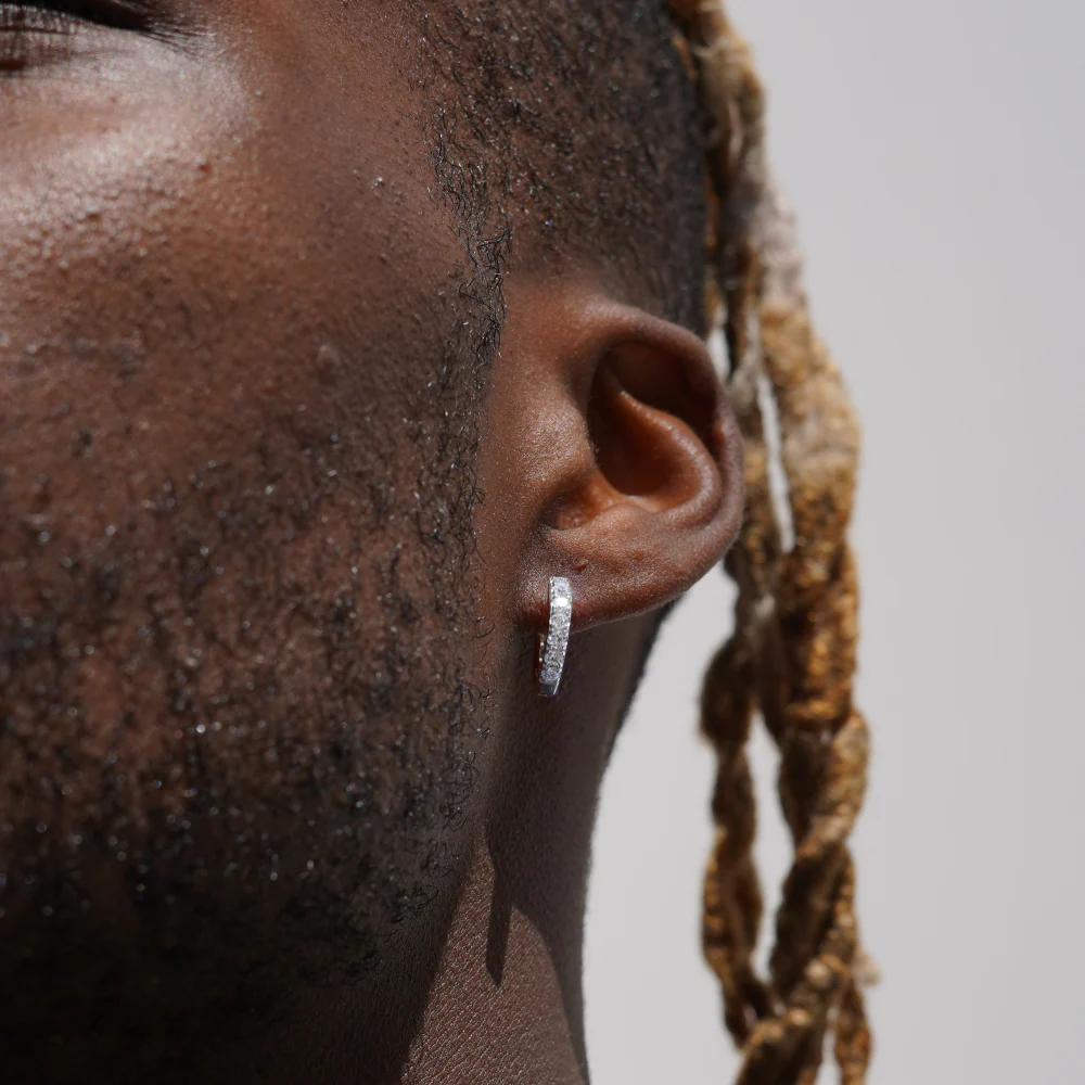 Diamond Hoop (Silver) - Image 3