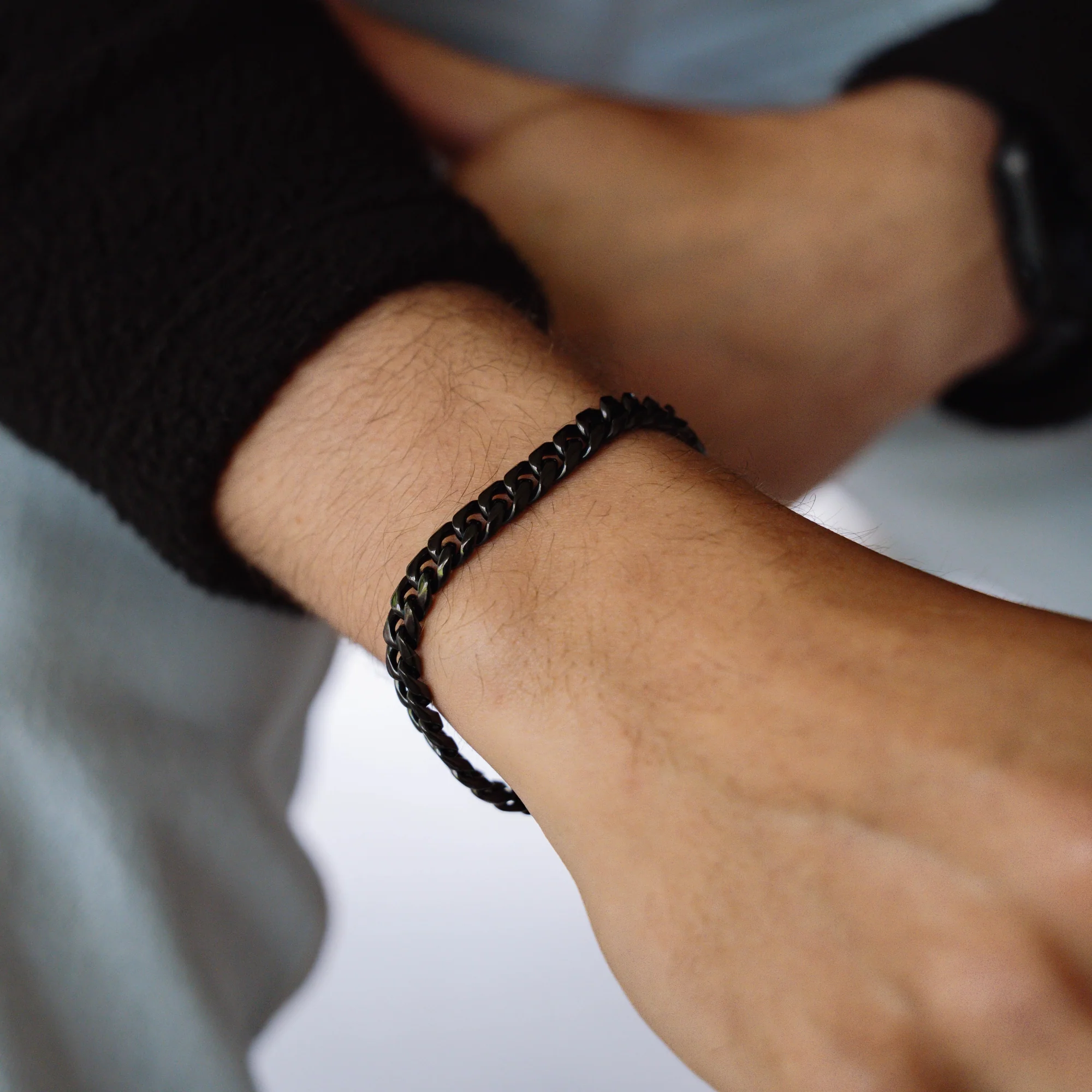 Black Cuban Bracelet (8MM) - Image 7