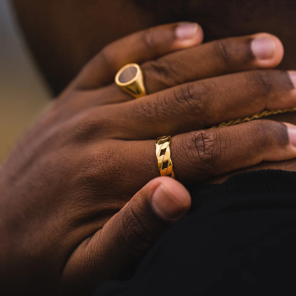 Cuban Ring - Gold - Image 7