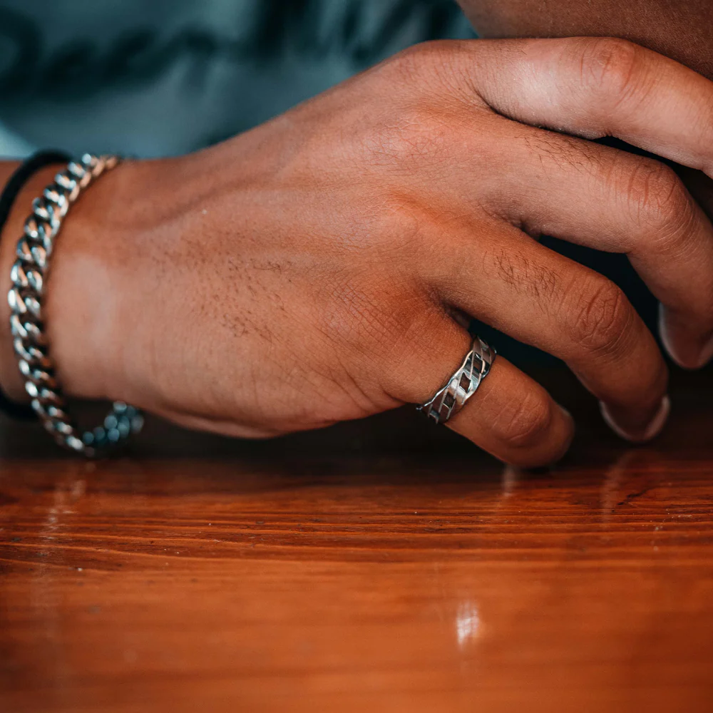 Cuban Ring - Silver - Image 3