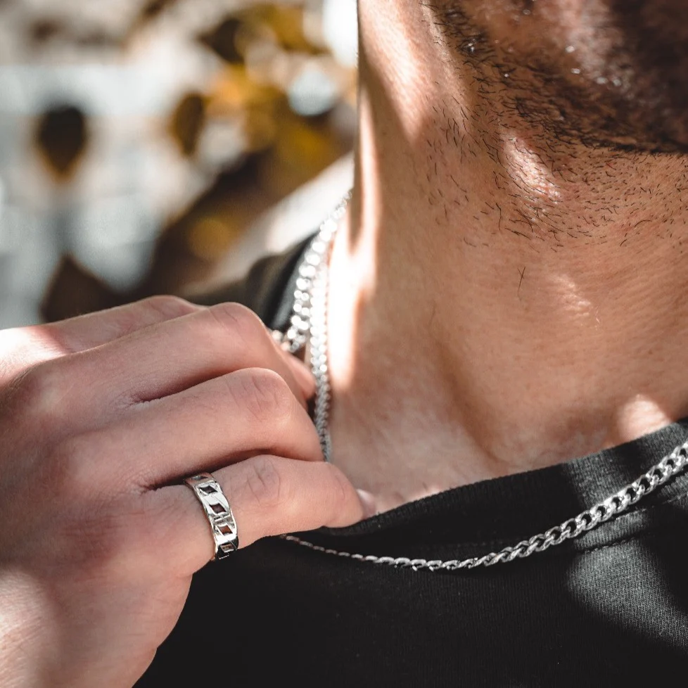 Cuban Ring - Silver - Image 5