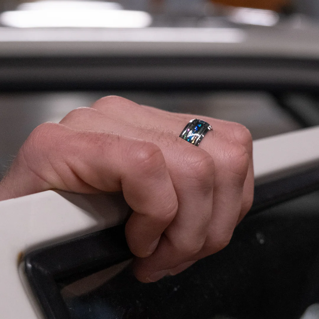 Fire Opal Ring - Silver - Image 5