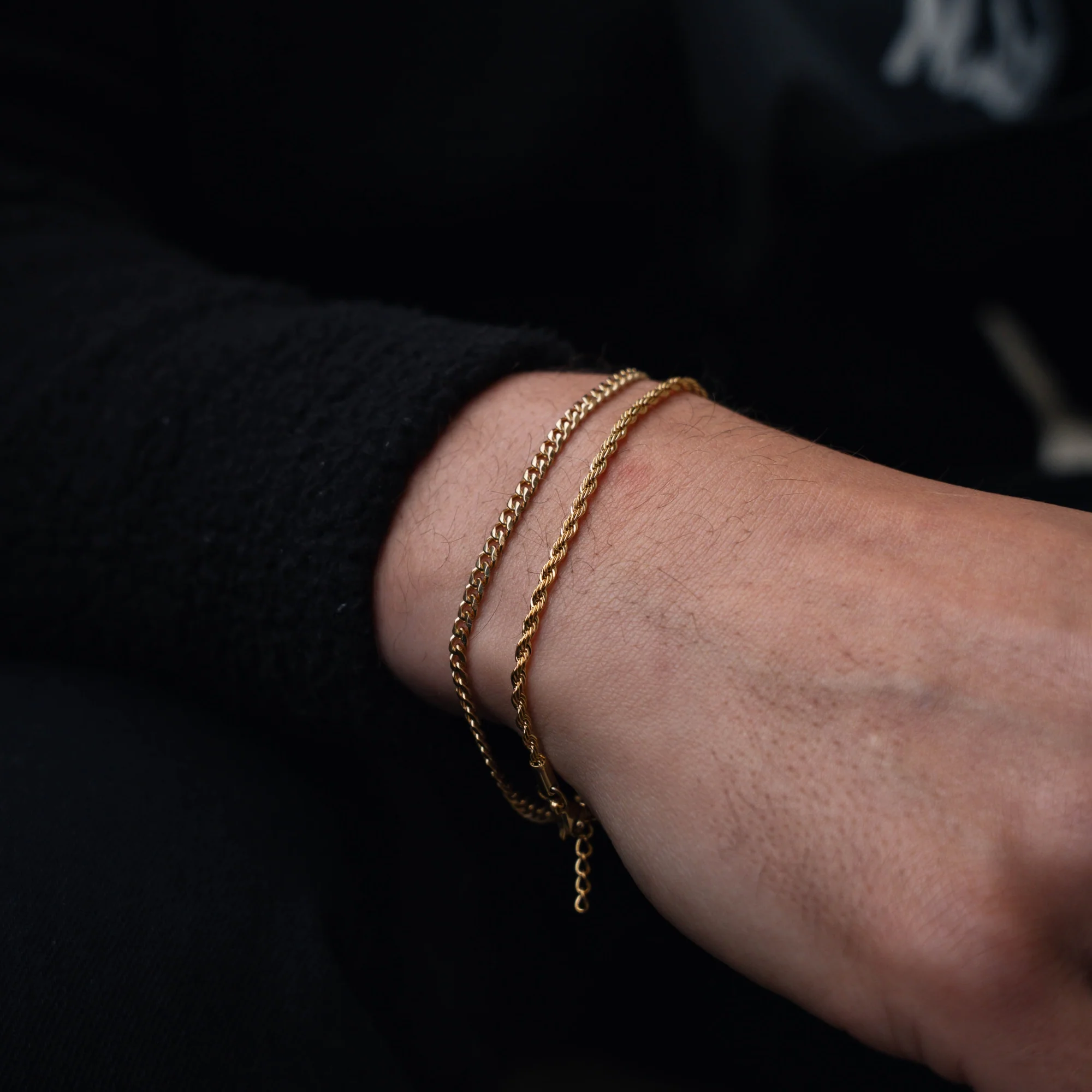 Gold Cuban Bracelet (3MM) - Image 5