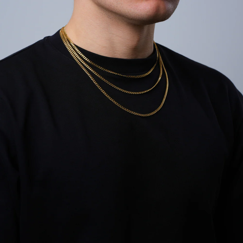 Gold Cuban Chain (3MM) - Image 3