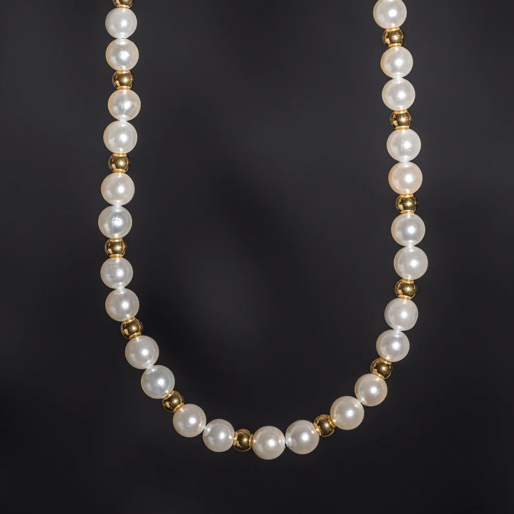 Gold Pearl Chain (6MM) - Image 3