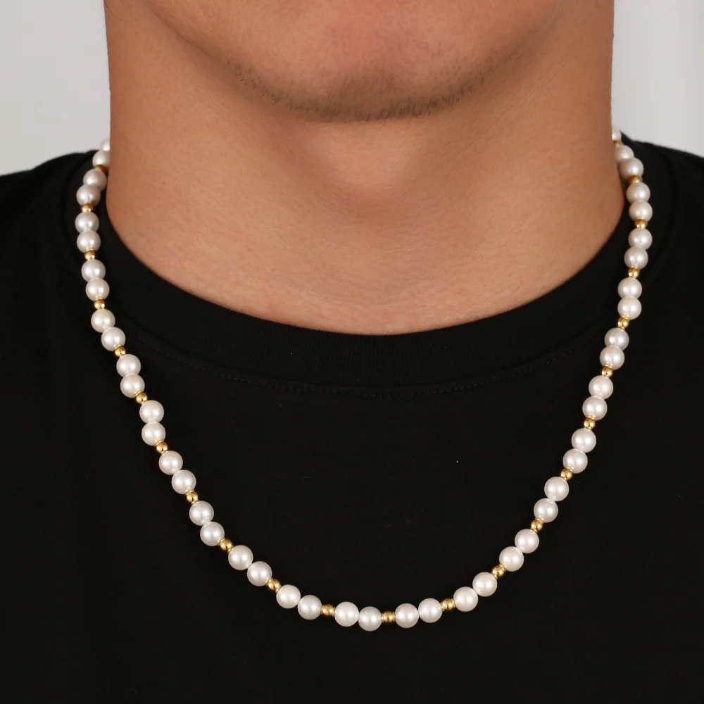 Gold Pearl Chain (6MM) - Image 4
