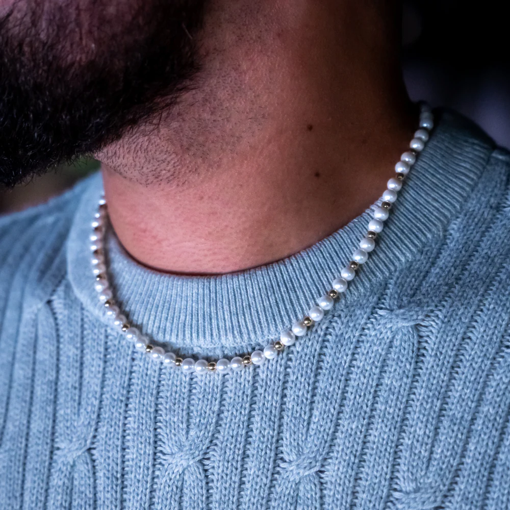 Gold Pearl Chain (6MM) - Image 5