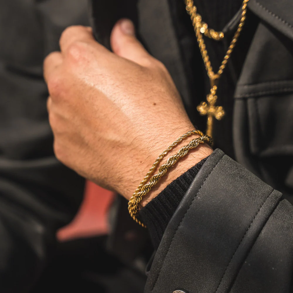 Gold Rope Bracelet (2.5MM) - Image 4