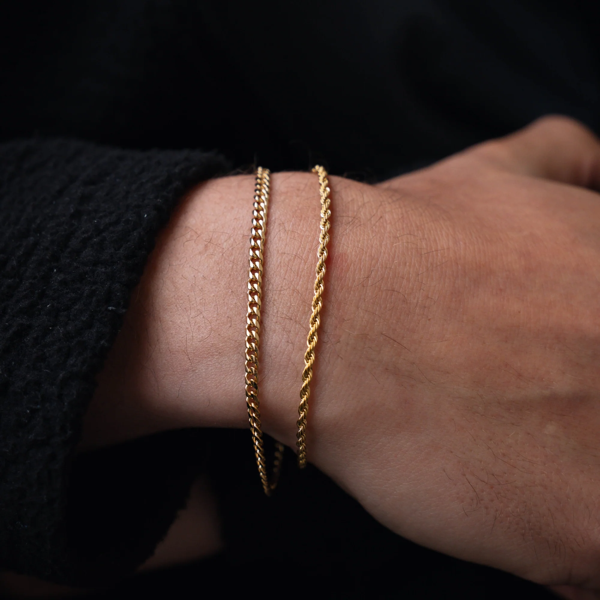Gold Rope Bracelet (2.5MM) - Image 5