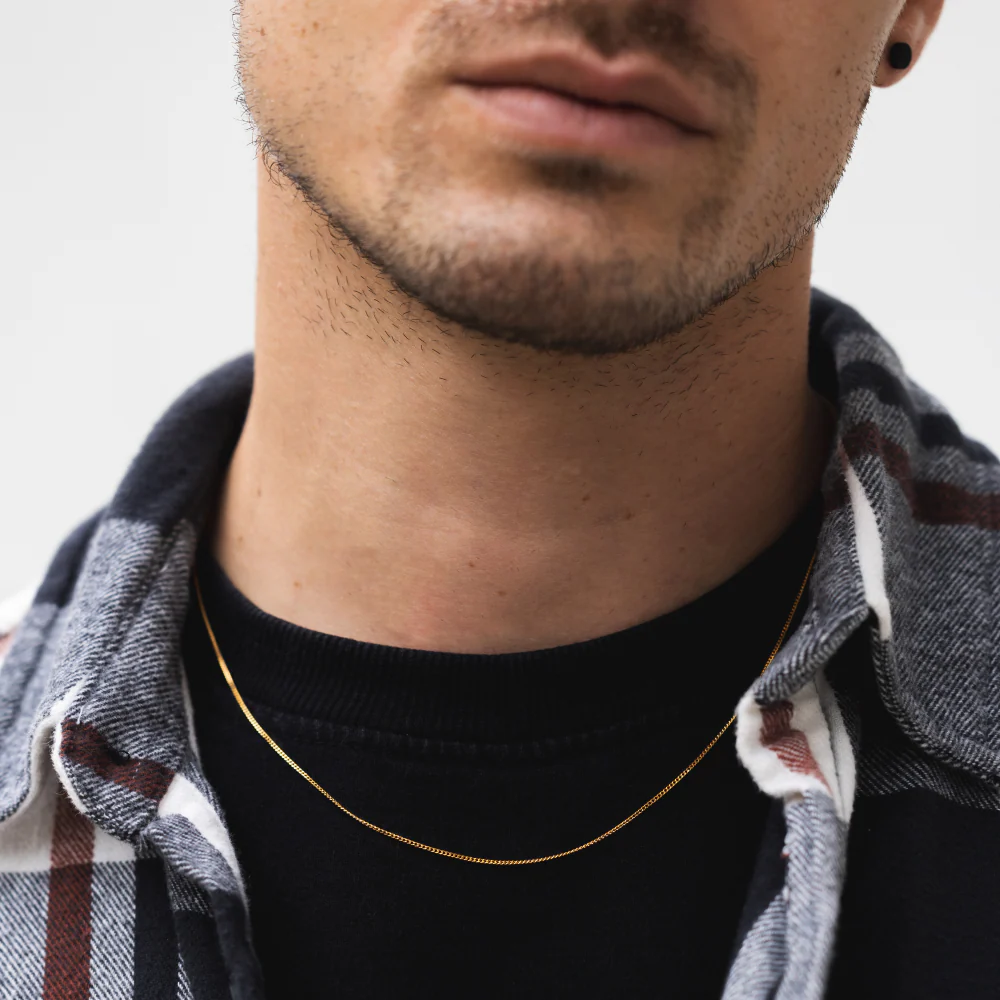 Gold Thin Cuban Chain (1.5MM) - Image 3