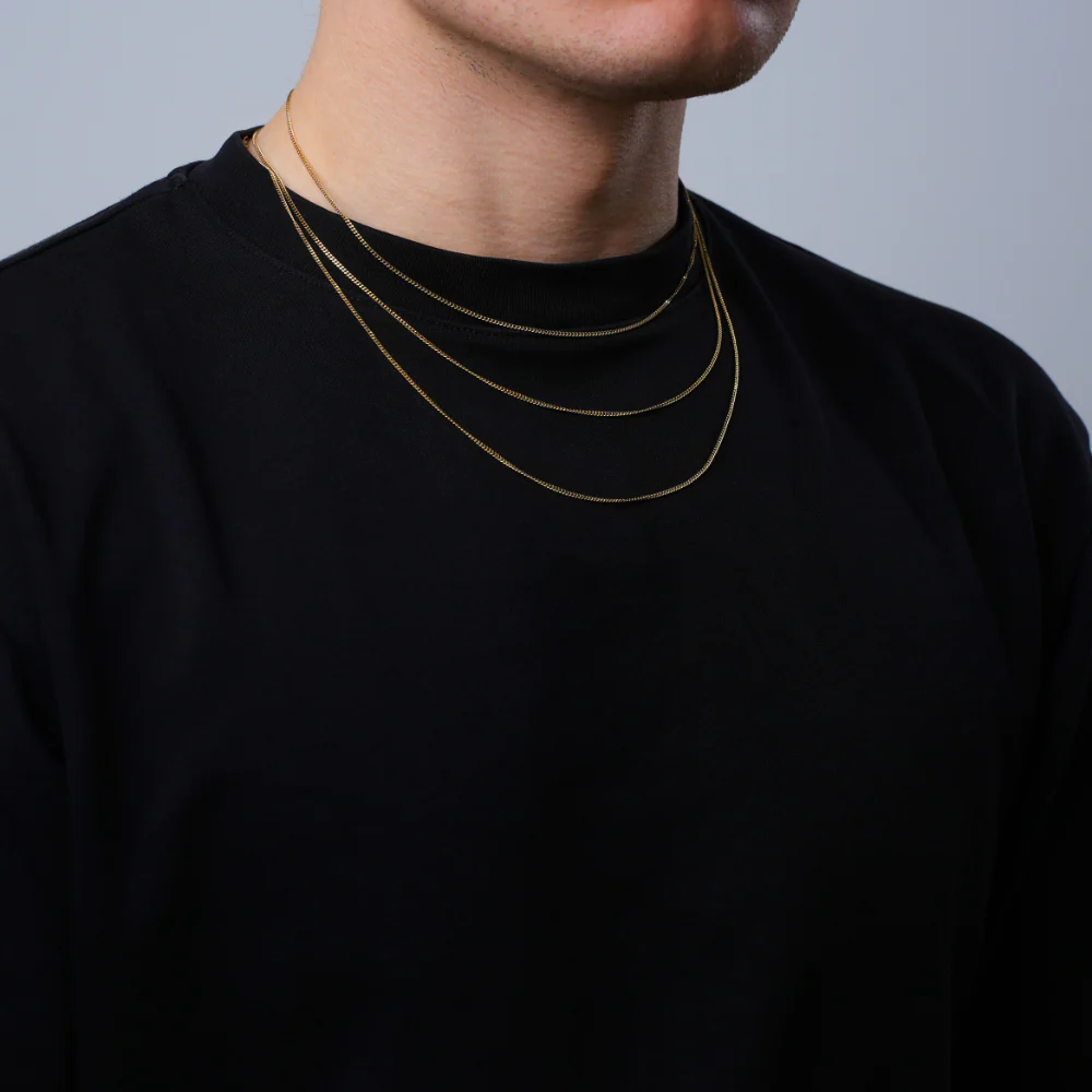 Gold Thin Cuban Chain (1.5MM) - Image 4