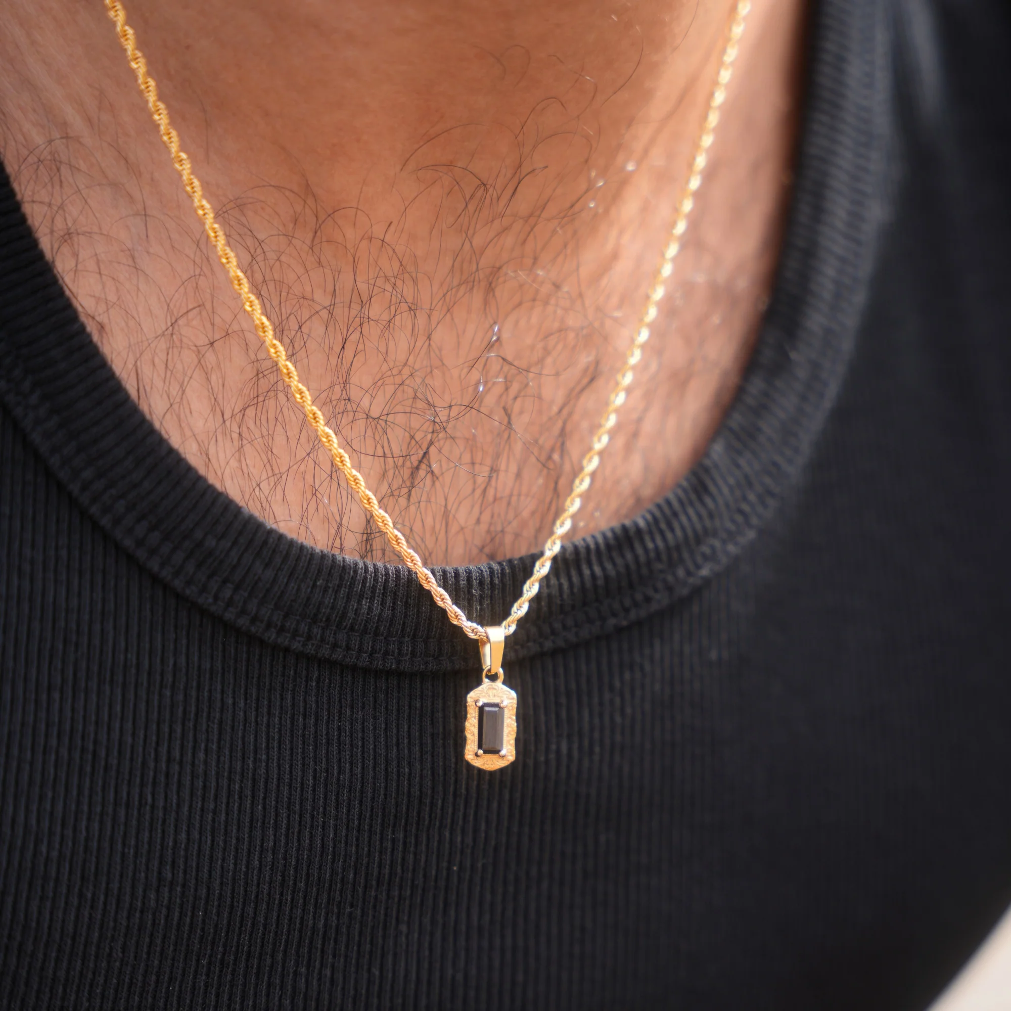 Jet Pendant - Gold - Image 4
