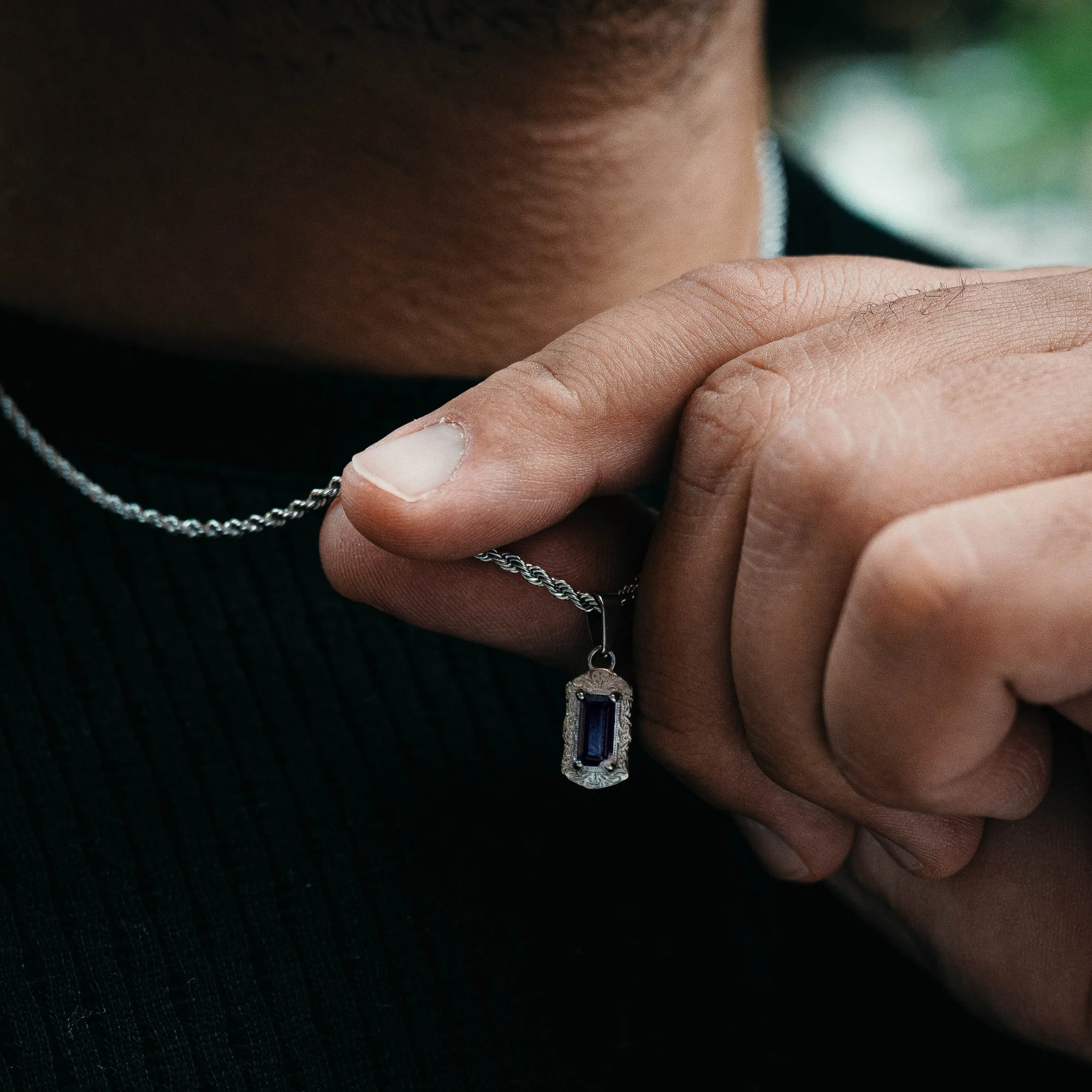 Jet Pendant - Silver - Image 5