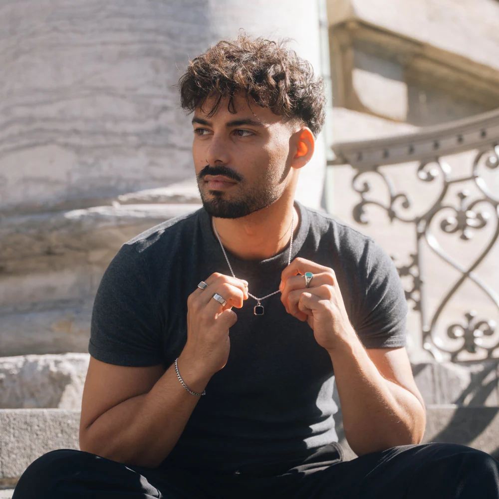 Malachite Signet Ring - Silver - Image 5