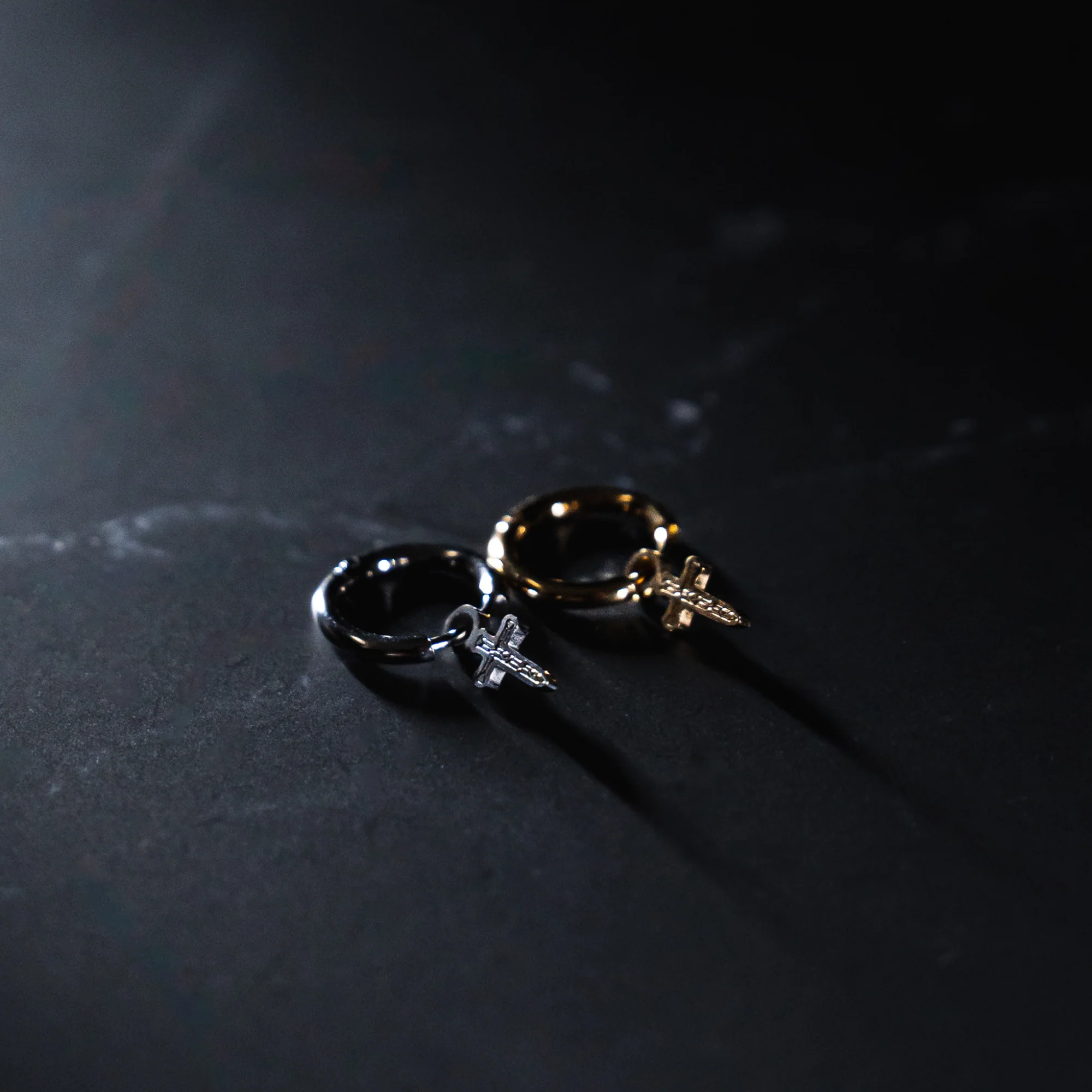 Micro Cross Drop (Gold) - Image 3