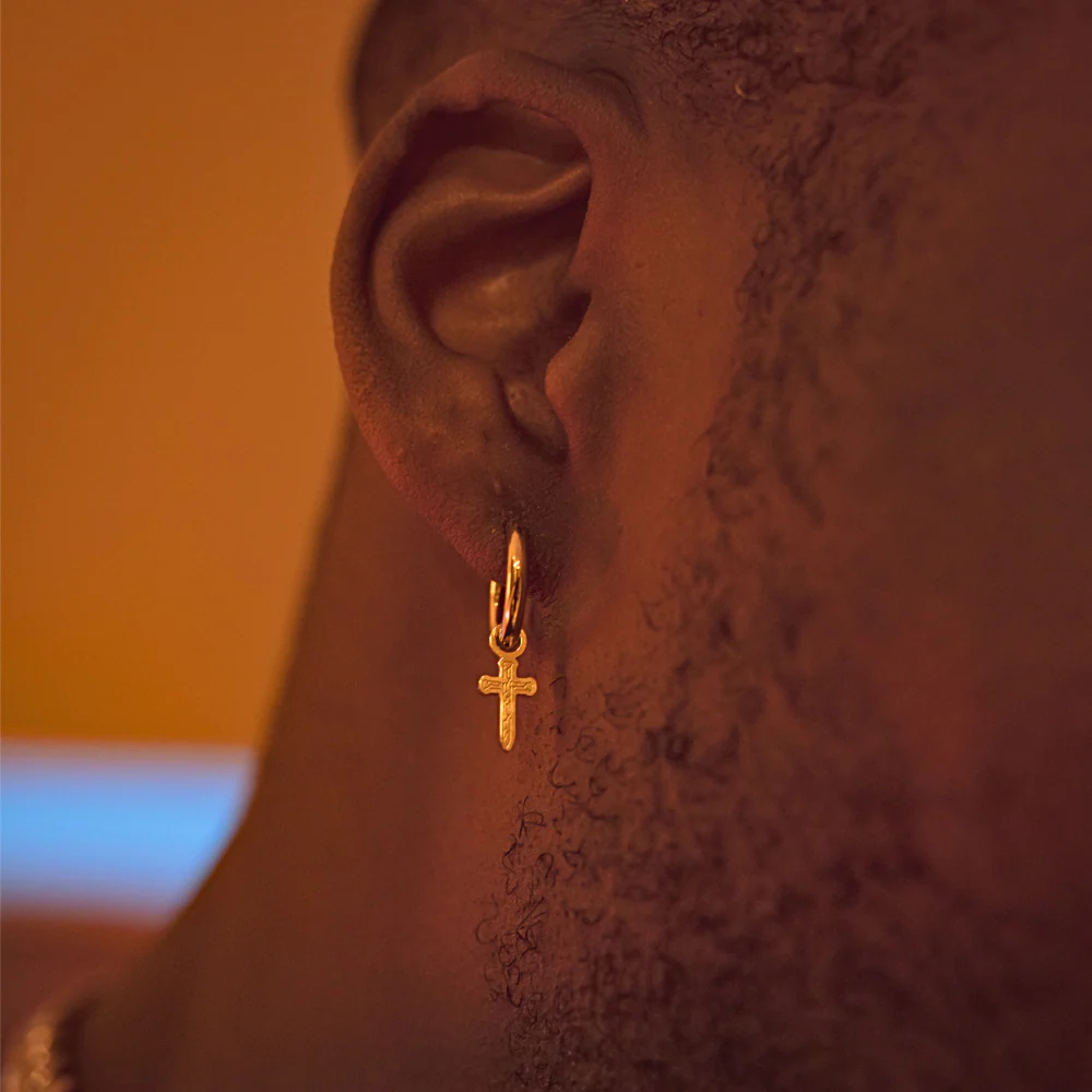 Micro Cross Drop (Silver) - Image 5