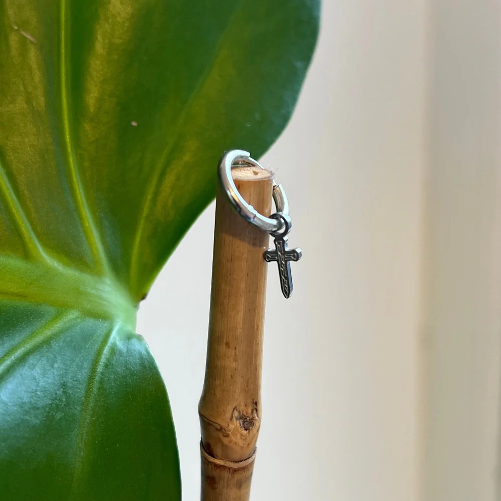 Micro Cross Drop (Silver) - Image 6