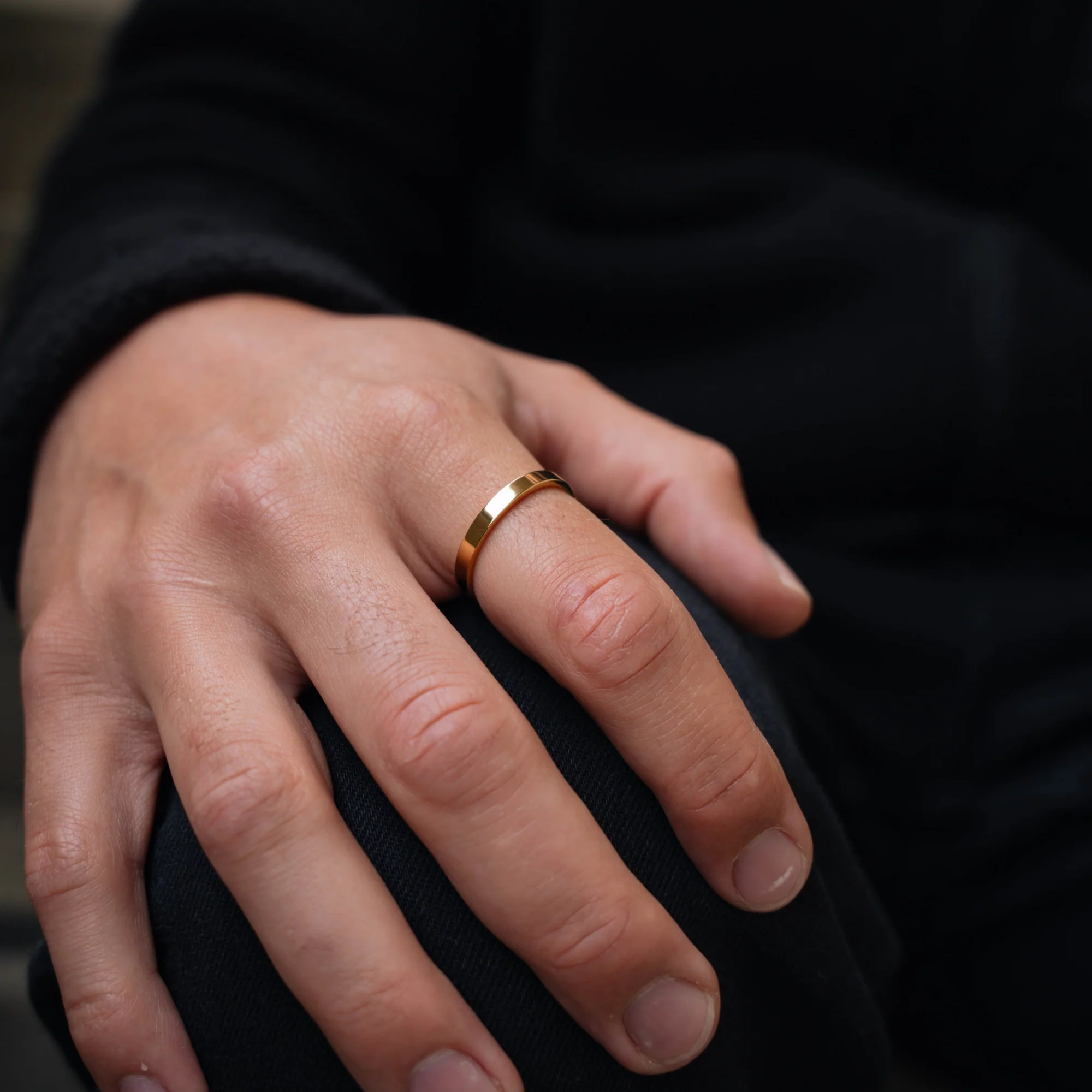 Minimal Band Ring - Gold - Image 6