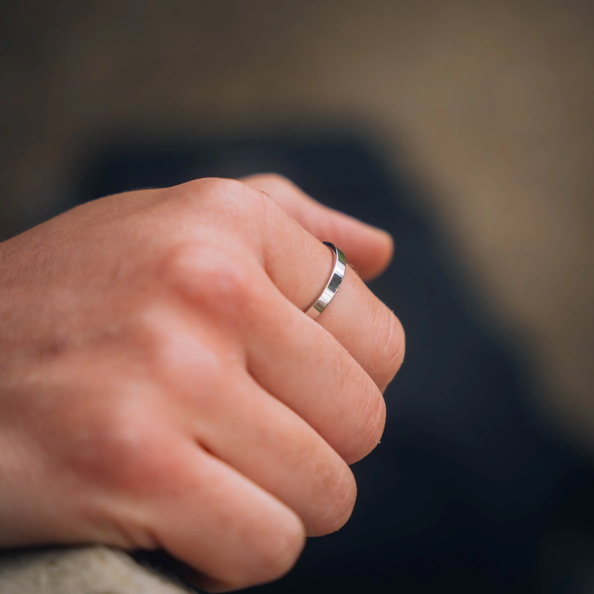 Minimal Band Ring - Silver - Image 7