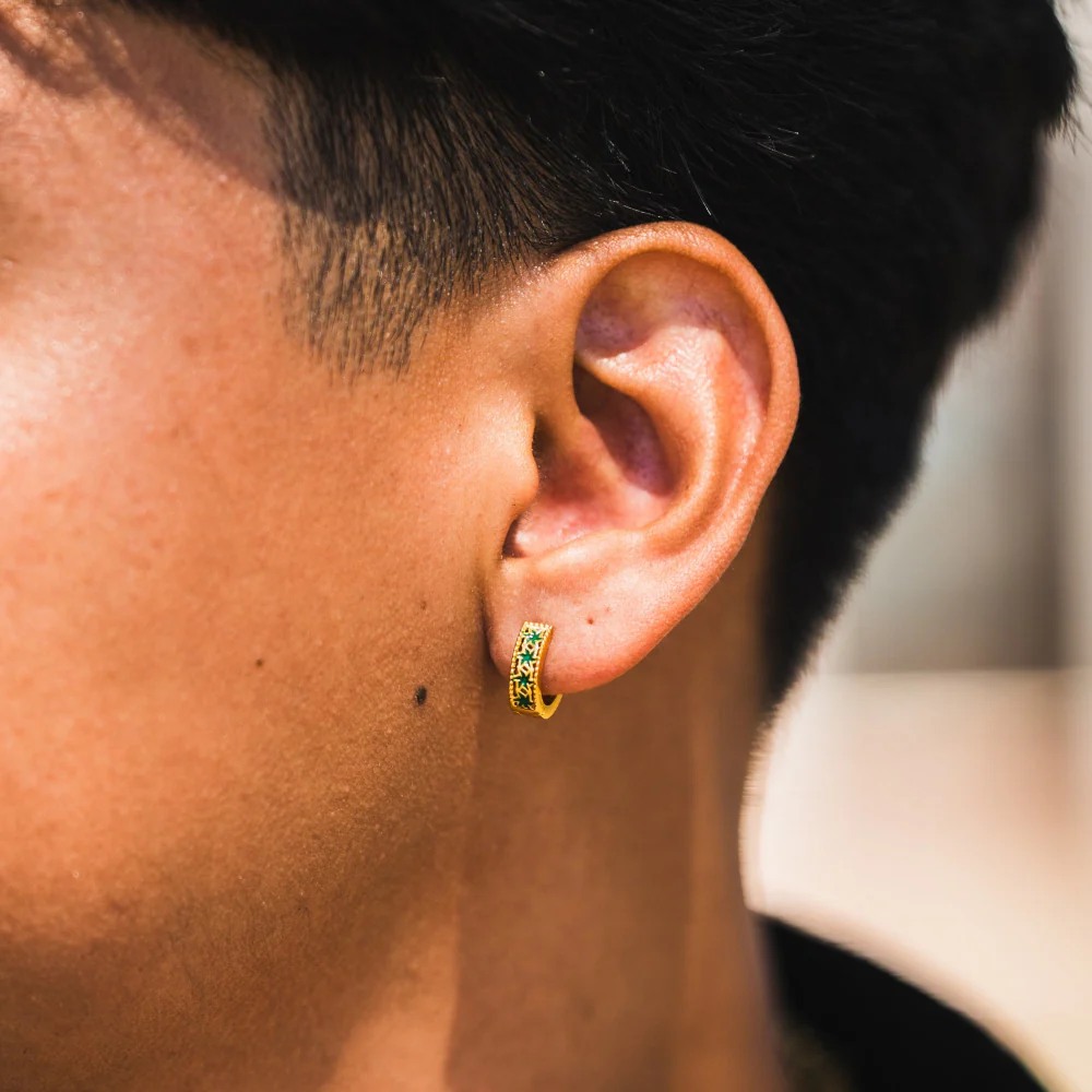 Origin Hoop Green - Silver - Image 6