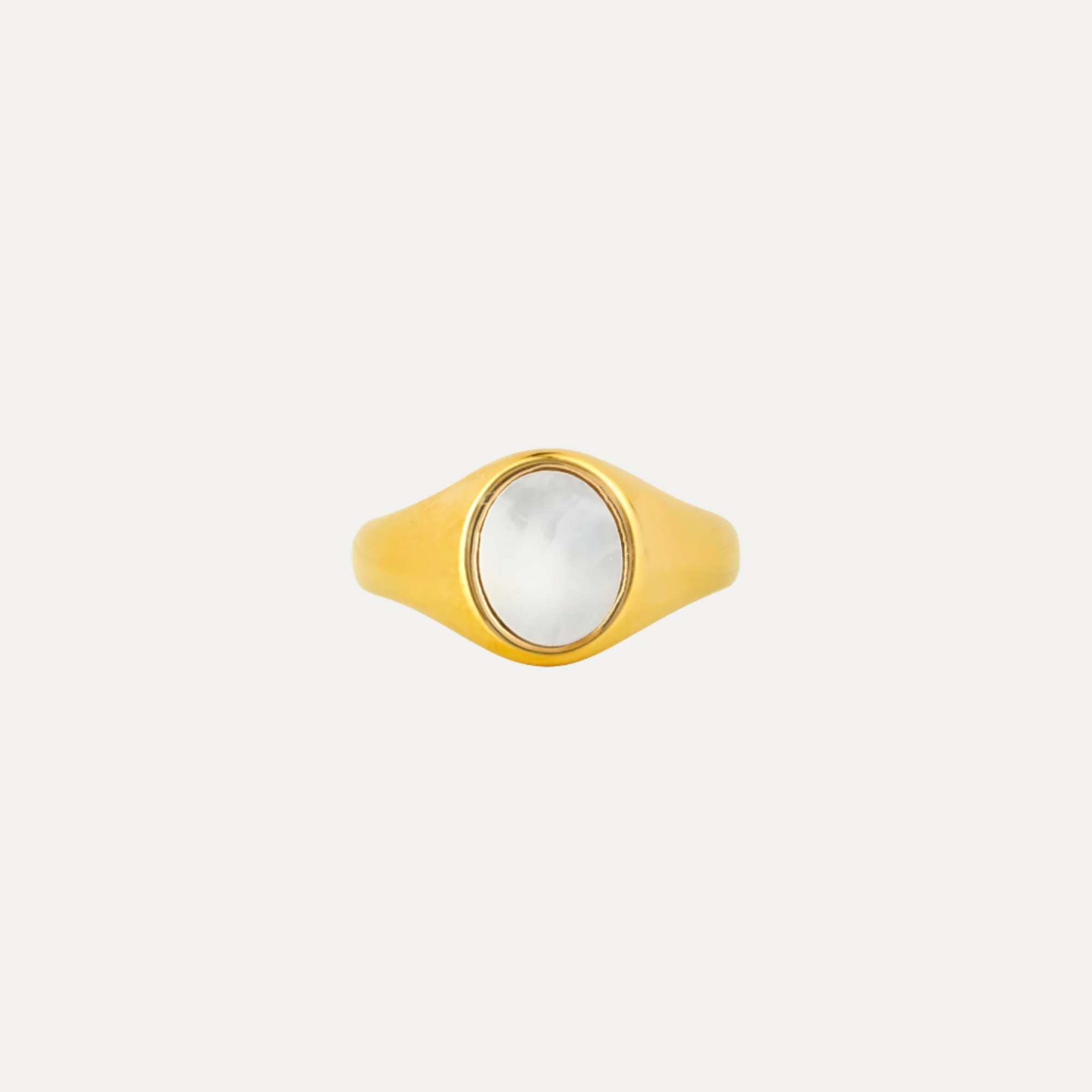 Pearl Signet Ring - Silver - Image 10