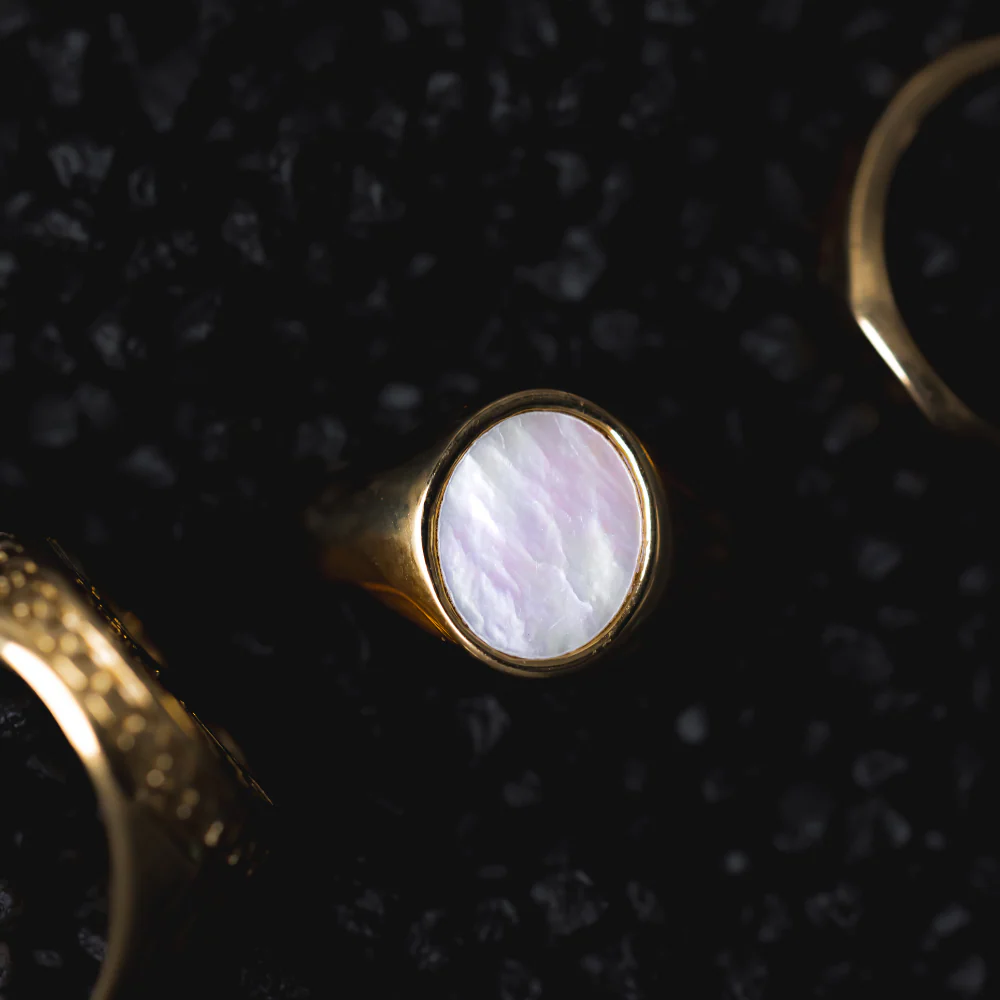 Pearl Signet Ring - Silver - Image 8