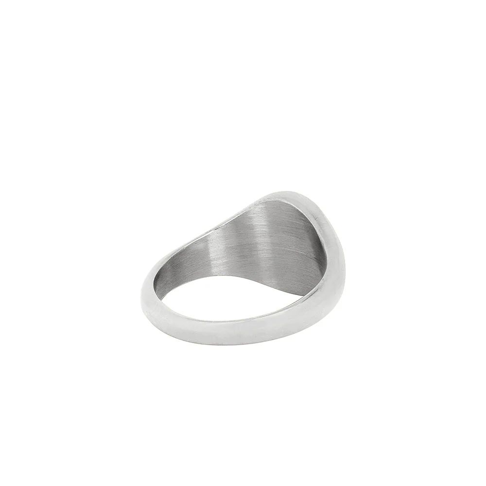 Blue Lapis Lazuli Signet Ring - Silver - Image 5