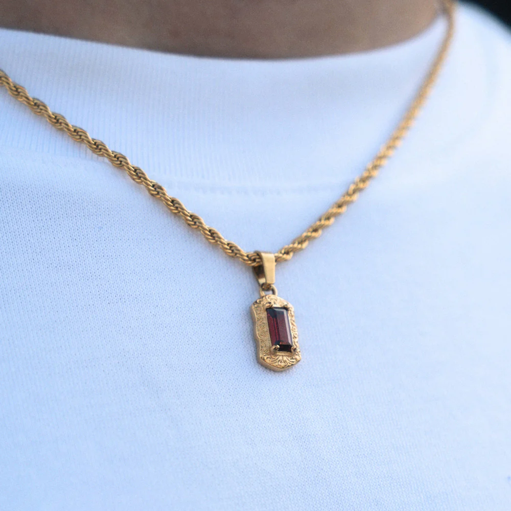 Ruby Pendant - Gold - Image 4