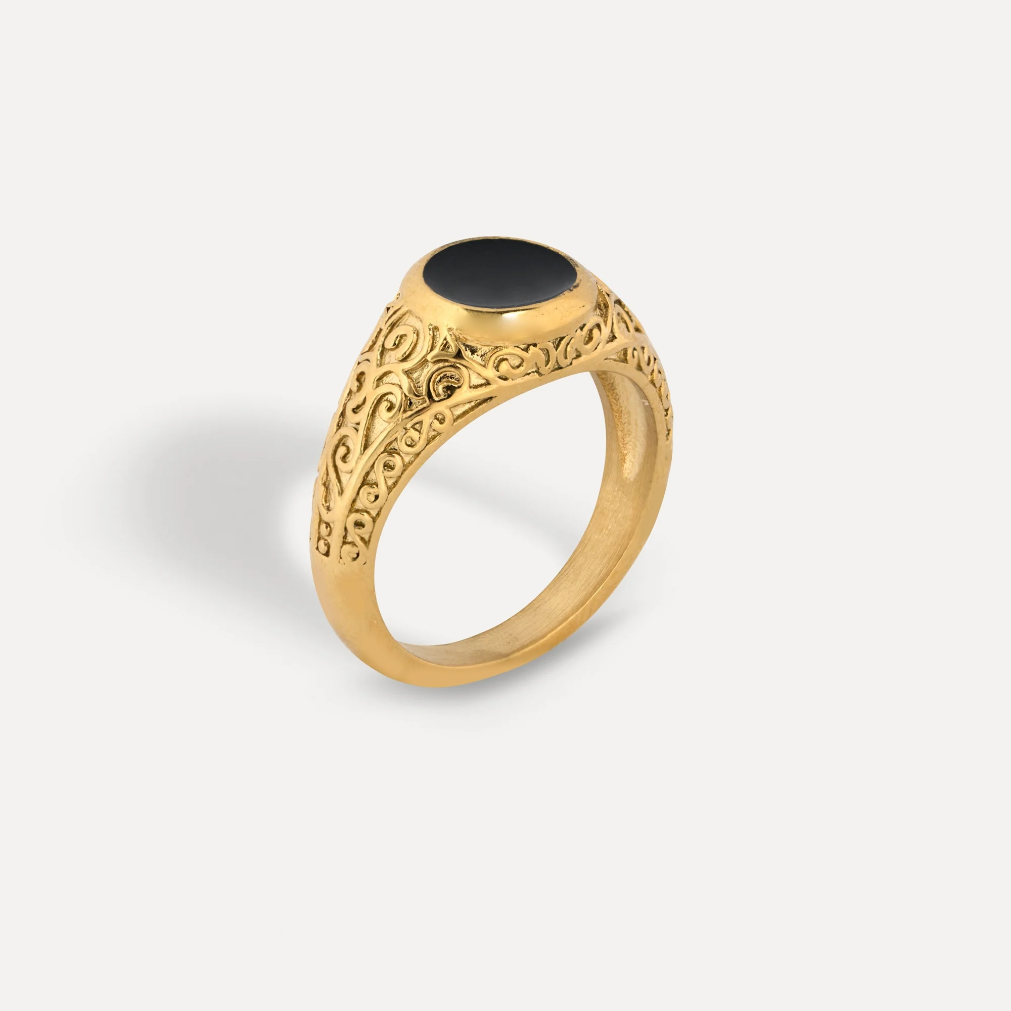 Signet Noir Ring - Silver - Image 9