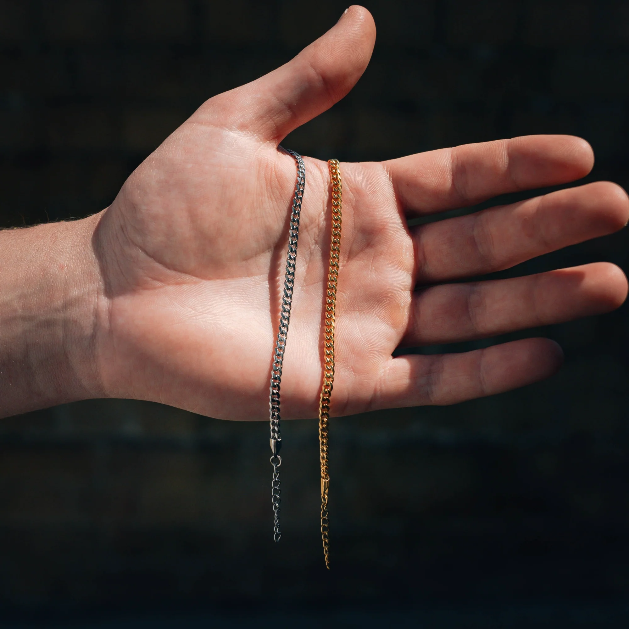Silver Cuban Bracelet (3MM) - Image 4