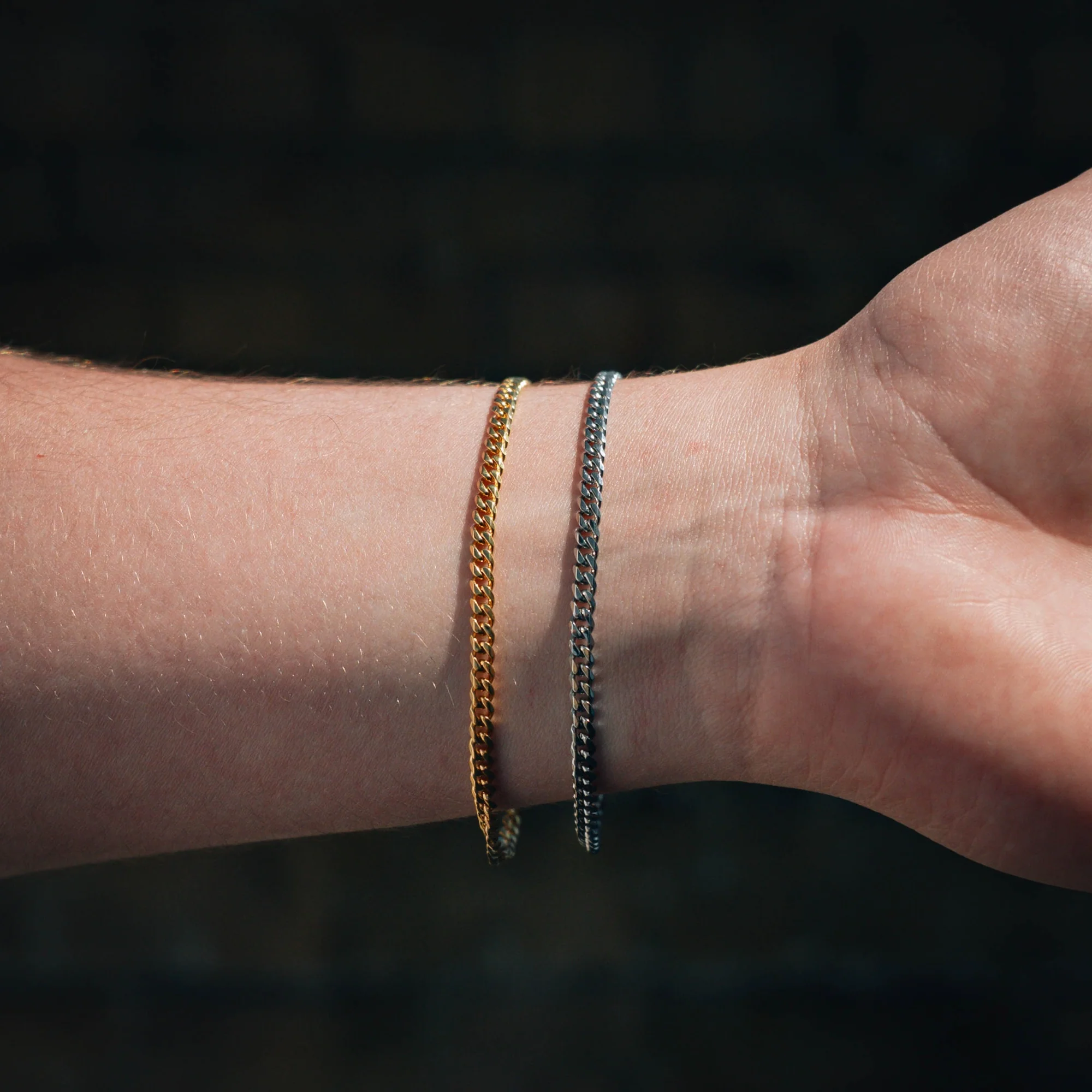 Silver Cuban Bracelet (3MM) - Image 7