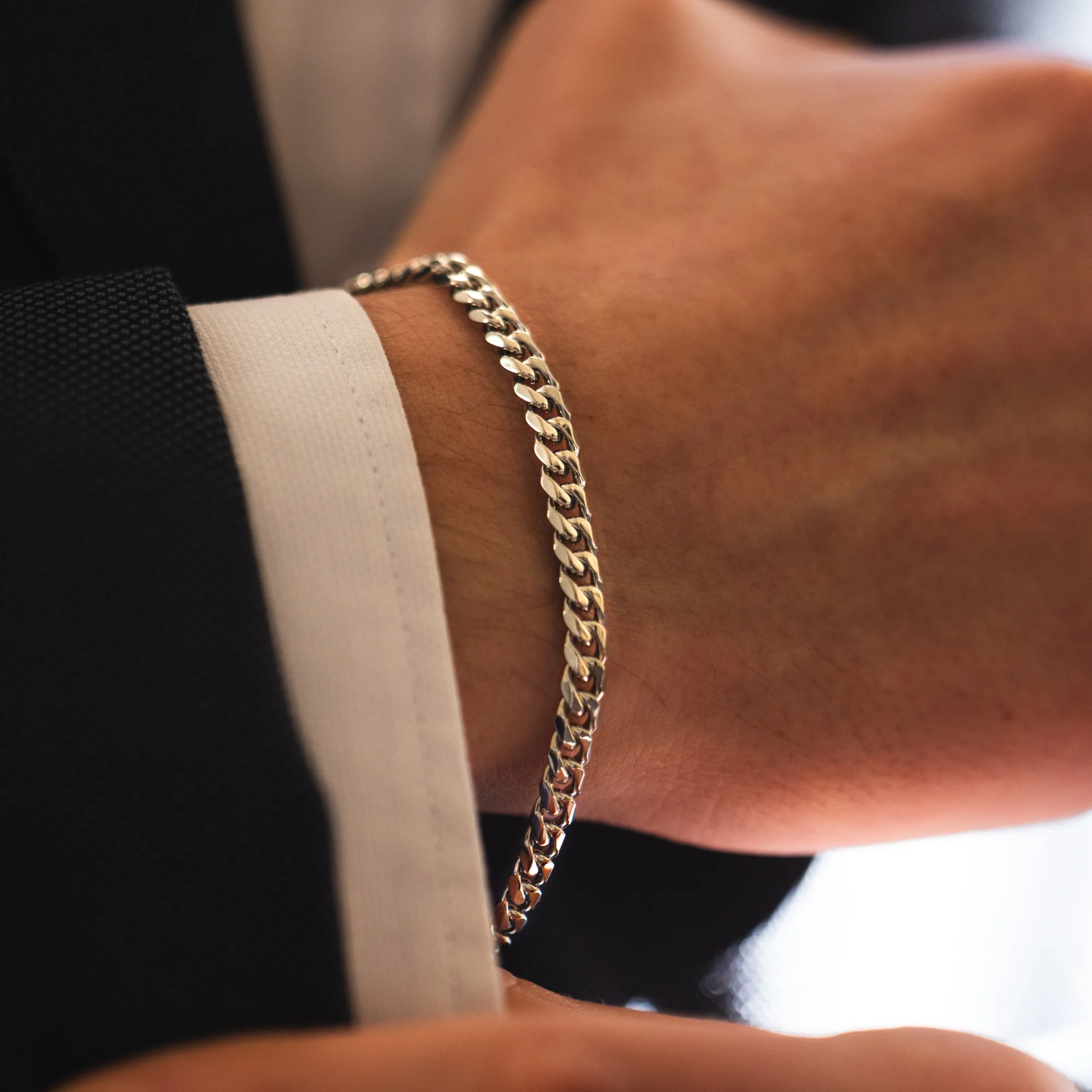 Silver Cuban Bracelet (5MM) - Image 4