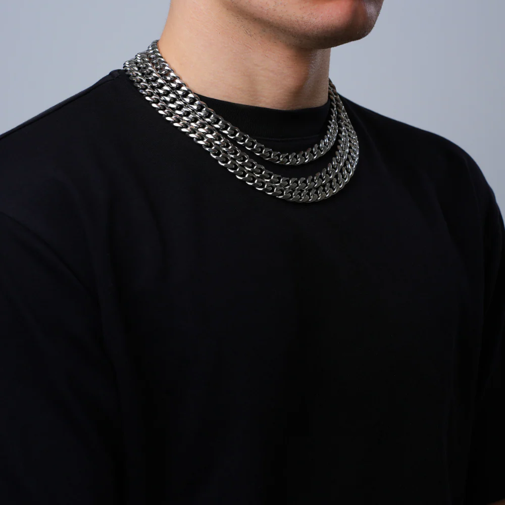 Silver Cuban Chain (10MM) - Image 3