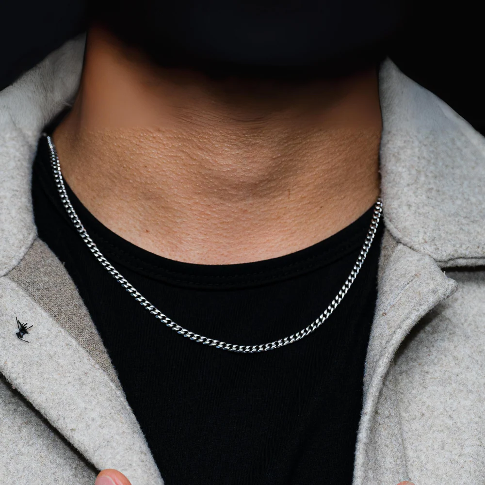 Silver Cuban Chain (3MM) - Image 6