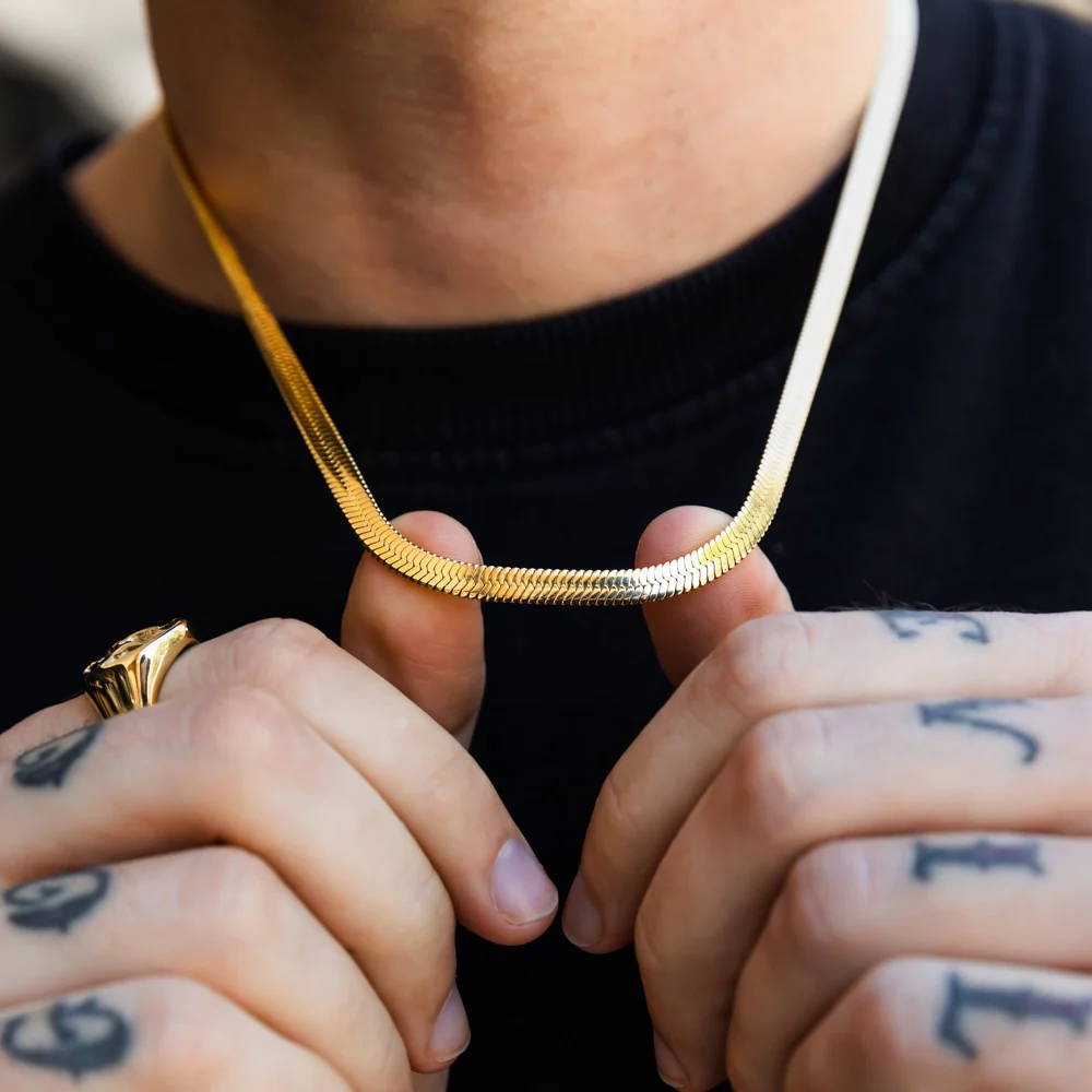 Silver Flat Snake Chain (5MM) - Image 7