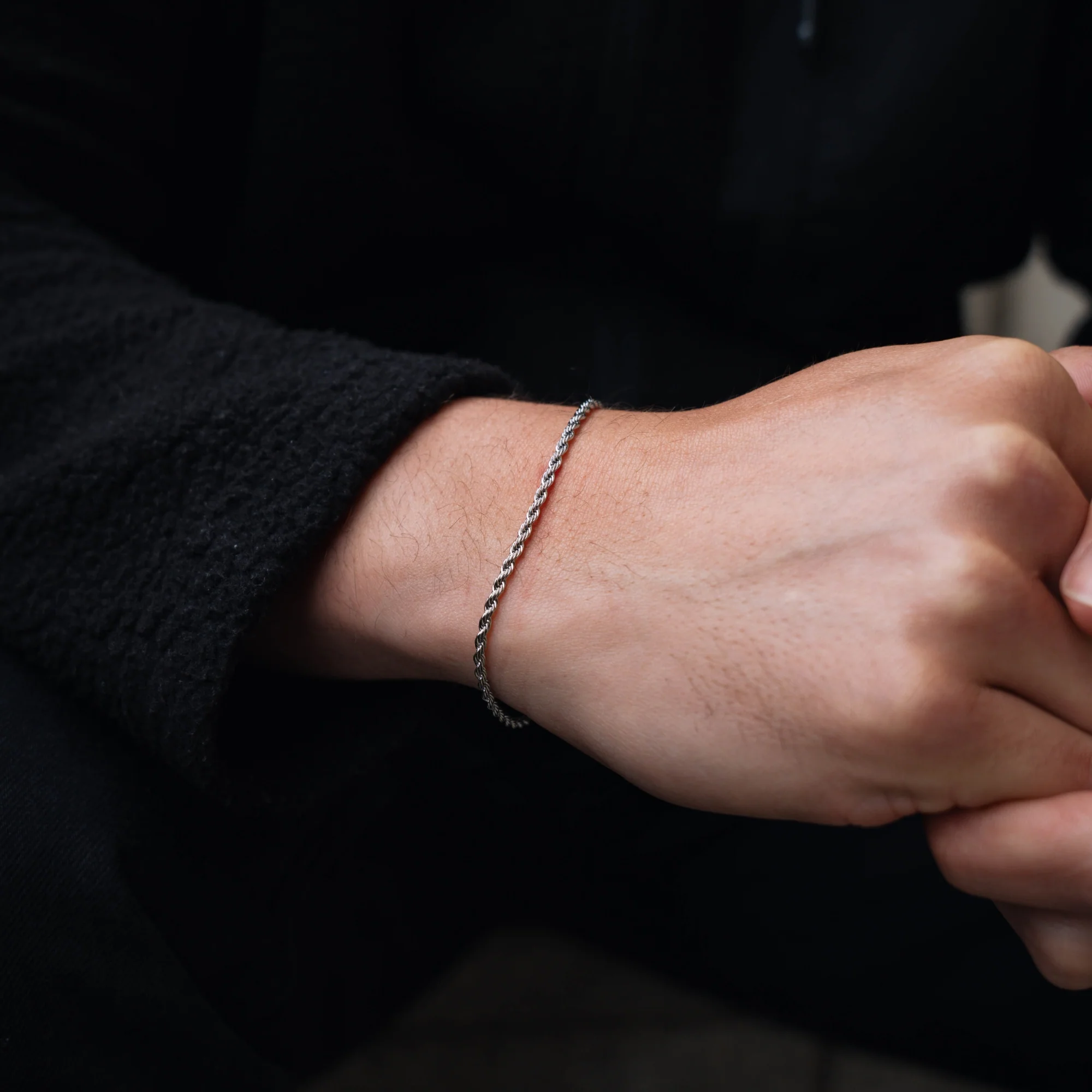 Silver Rope Bracelet (2.5MM) - Image 3