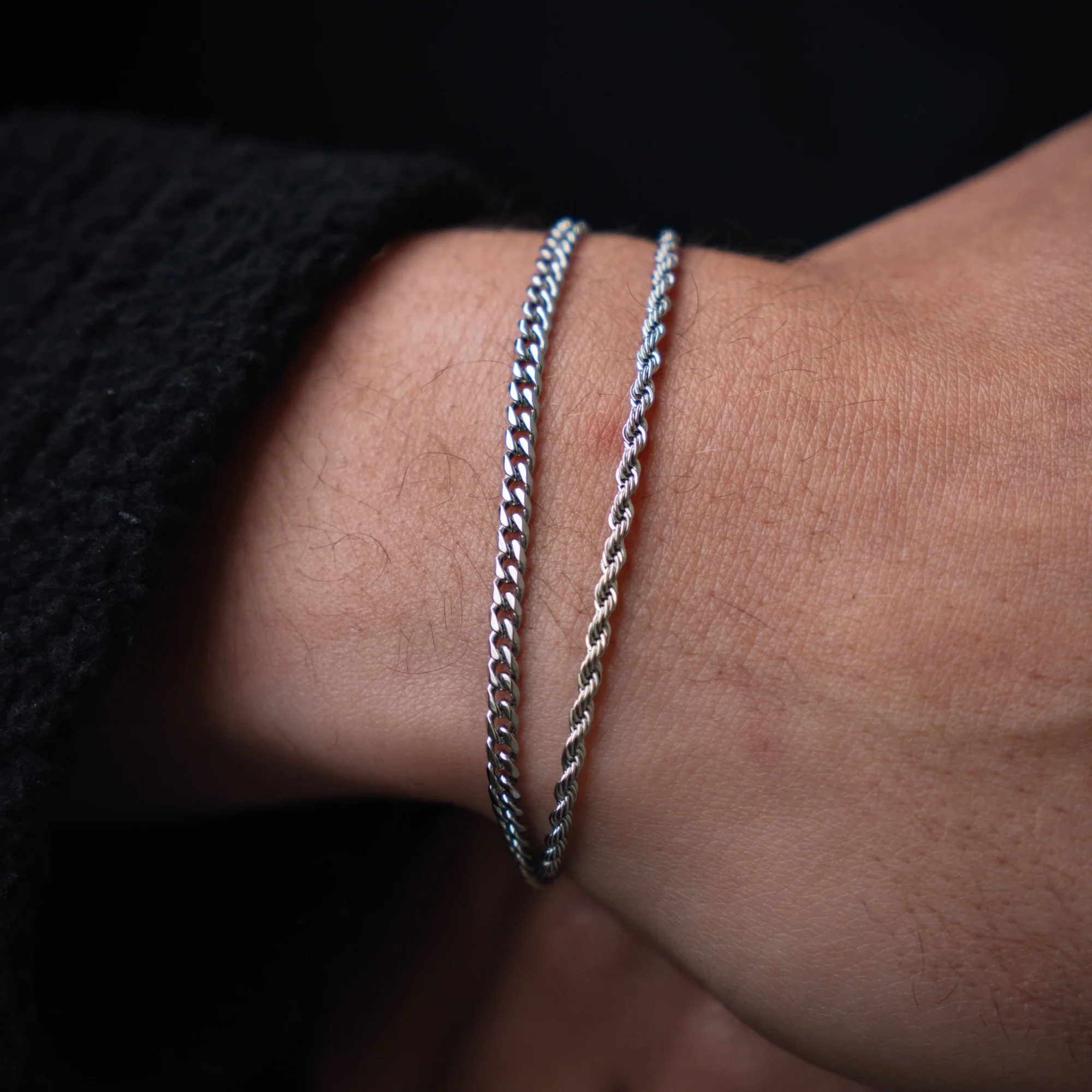 Silver Rope Bracelet (2.5MM) - Image 6