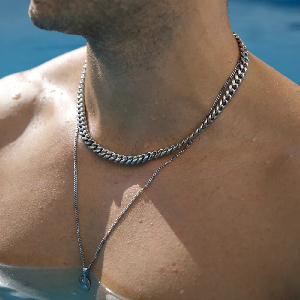 Silver Thick Cuban Chain (8MM) - Image 7