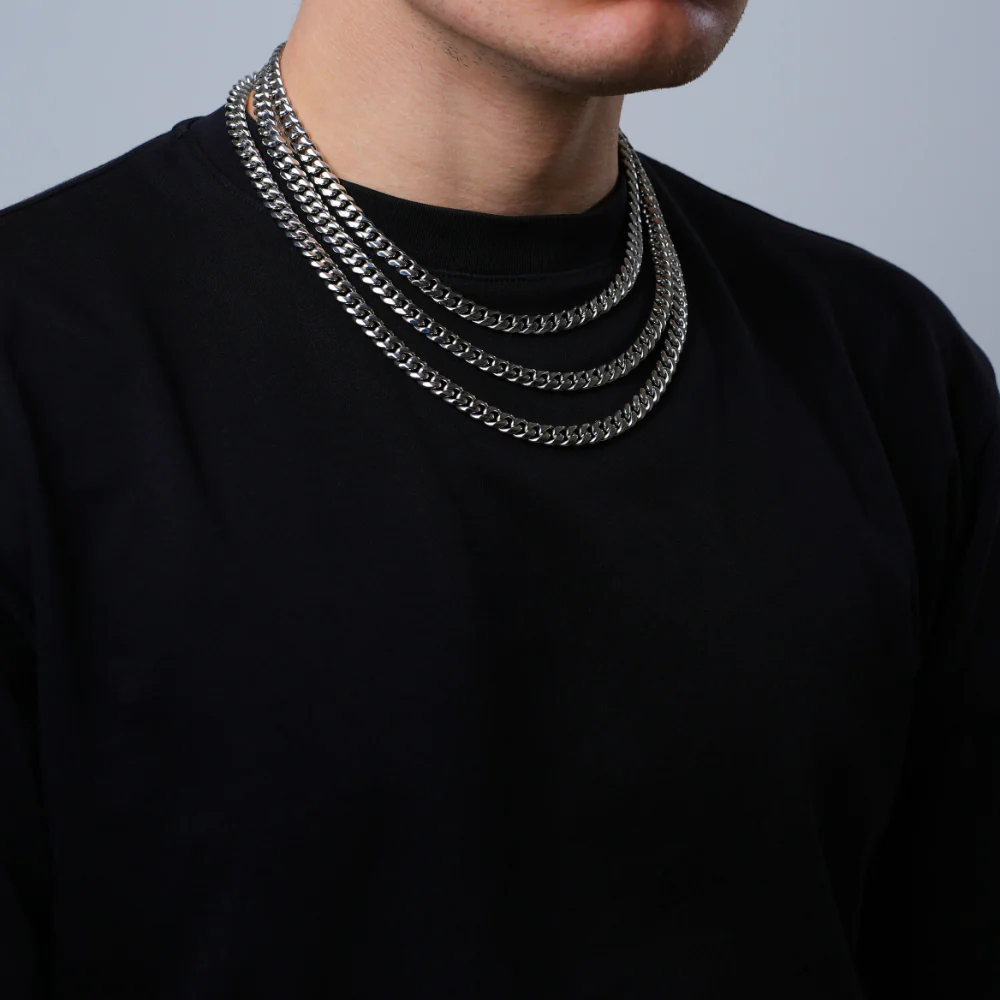 Silver Thick Cuban Chain (8MM) - Image 9