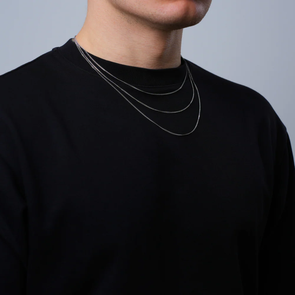 Silver Thin Cuban Chain (1.5MM) - Image 3