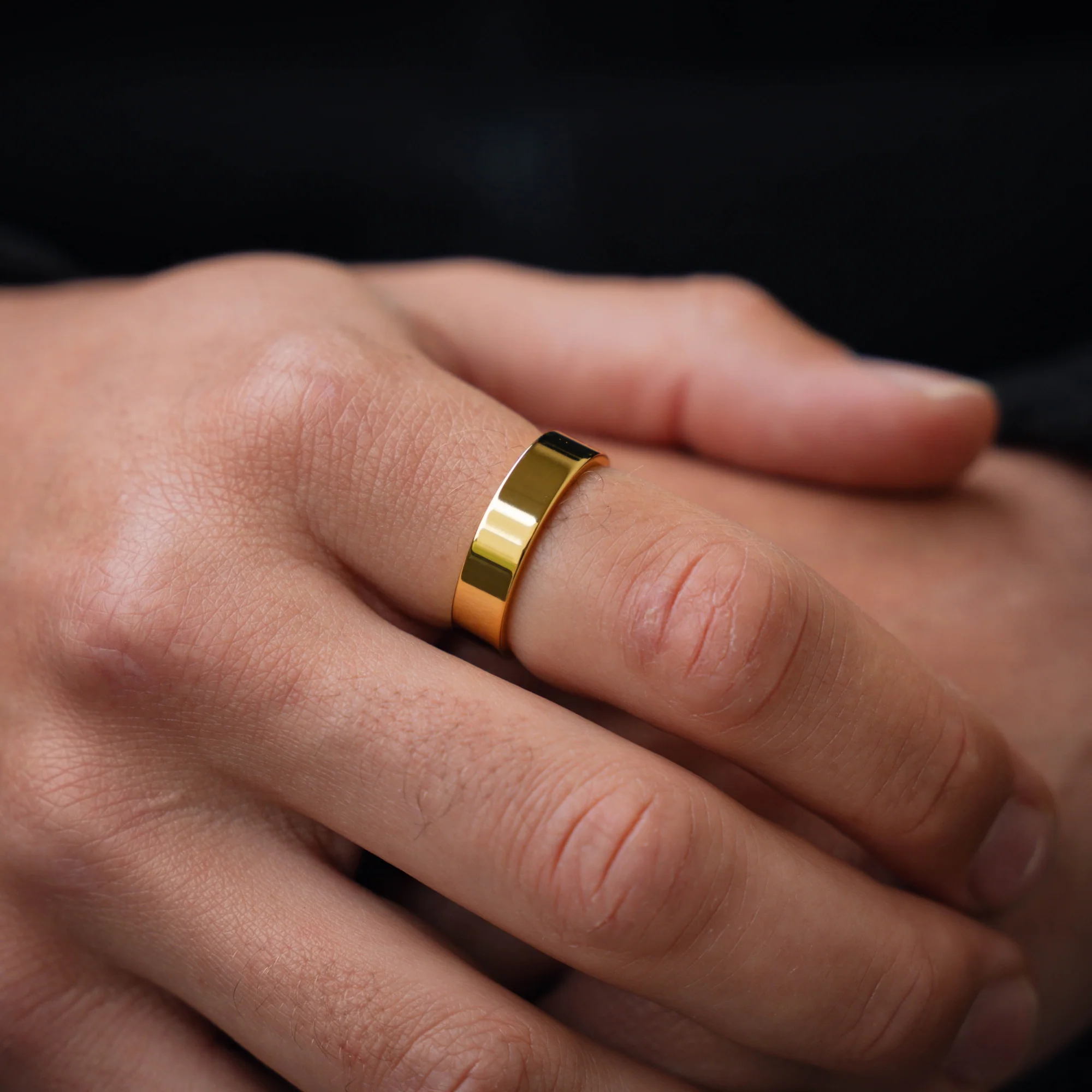 Smooth Band - 18K Gold - Image 7