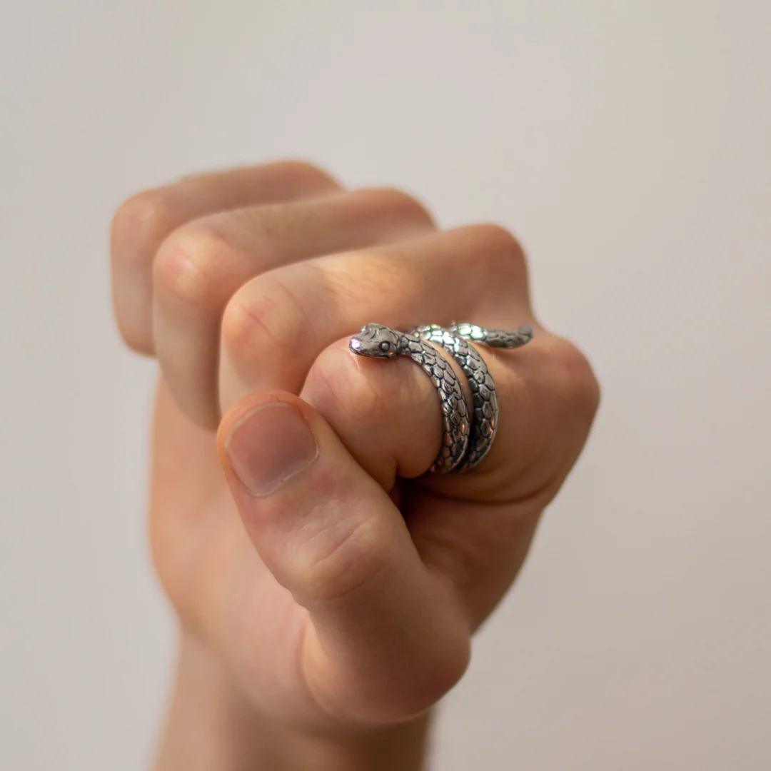 Snake Ring - Silver - Image 3