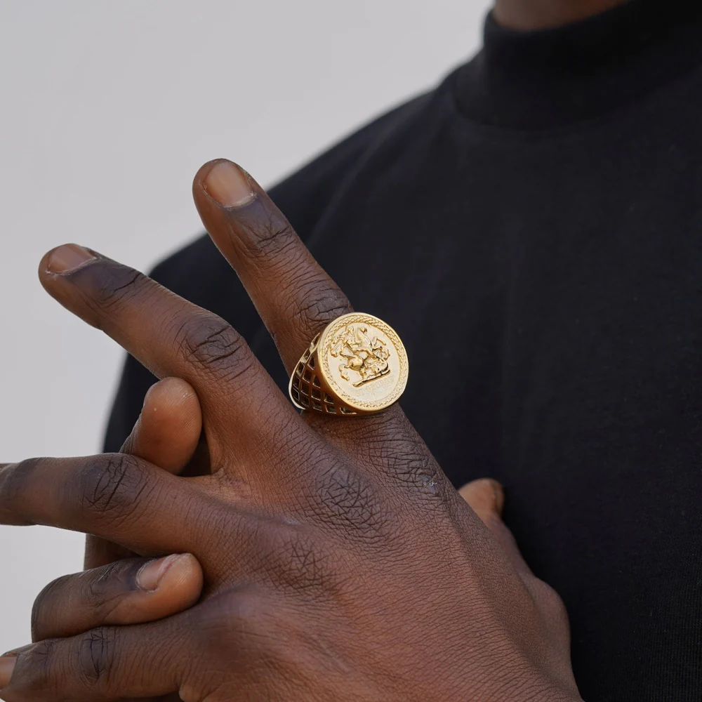 St George Sovereign Ring - Gold - Image 6