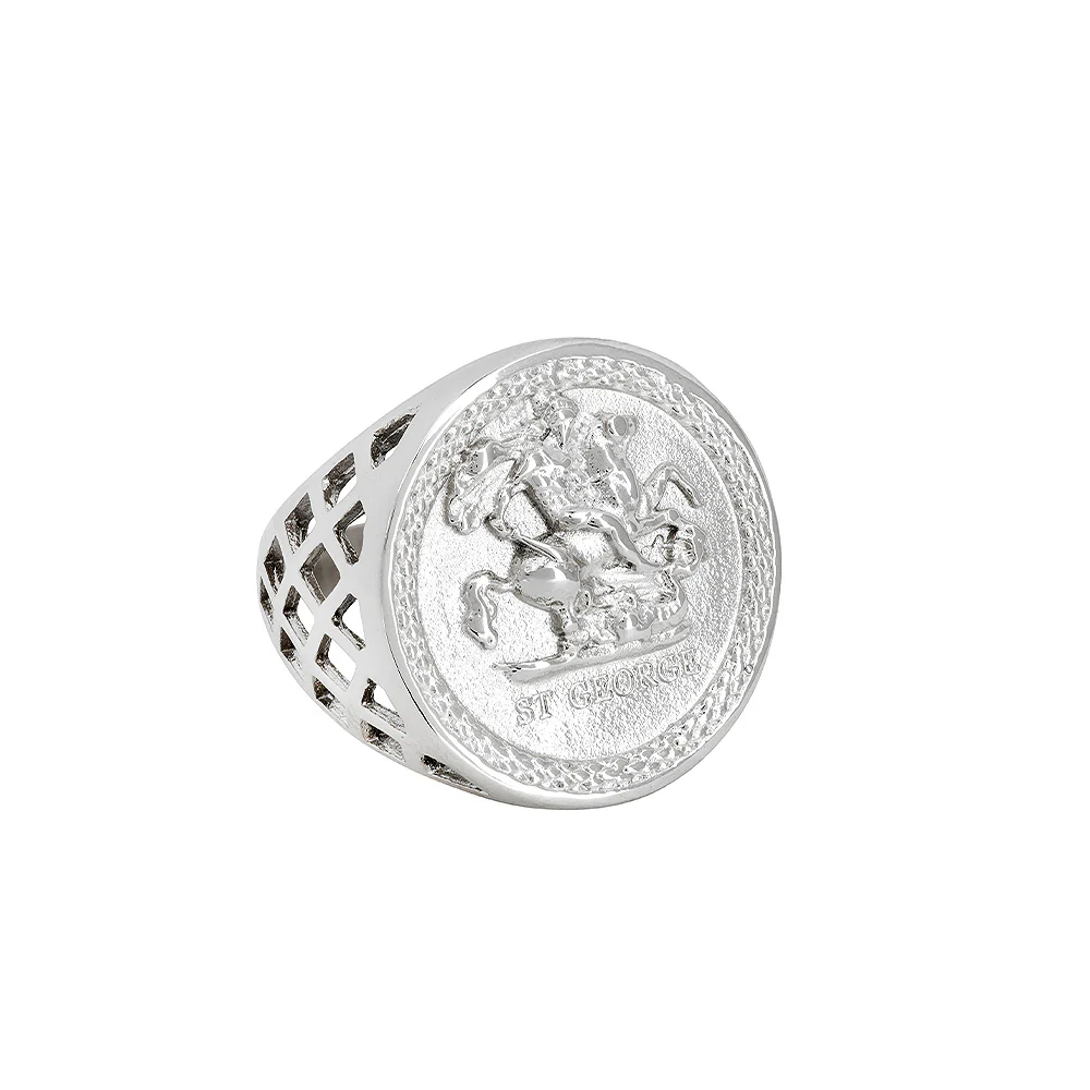 St George Sovereign Ring - Silver - Image 4
